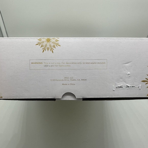 NEW Christmas Tree Star Topper LED Rainbow Lights Gold Glitter Peace & Joy 10" - Picture 8 of 9